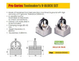 Pro-Seris 63 x 70 x 46mm V-Block & Clamp Set