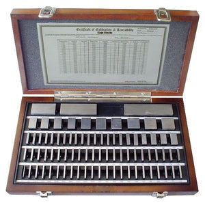 81 Piece Grade A S-0/2 Square Steel Gage Block Set