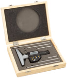 6'' Electronic Depth Micrometer Set with 4'' Base