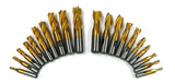 20 Piece TIN Coated Single End Mill Set