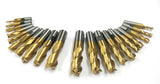 20 Piece TIN Coated Single End Mill Set