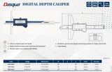 Dasqu0-6'' Digital Depth Caliper