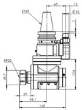 BT40 ER32 90° ANGLE HEAD - AHA-BT40-ER32