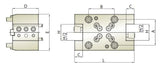 BMT65 Static Double Face and OD Tool Holder CD1 - Doosan THL-DPM-CD1-6525.4 - Cnc Tool Solutions