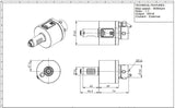 Axial Live Tool Holder VDI20 DIN 5480 THB-A02-20B - Cnc Tool Solutions