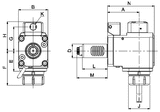 Radial Driven Tool Holder VDI40 DIN 5480 THB-B05.65-40SI - Cnc Tool Solutions