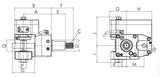 Radial Side Cutting Tool Holder VDI40 DIN 5482 THB-J30.100-40LR0.33 - Cnc Tool Solutions