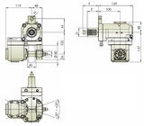 Radial Swivel Gear Hobber Tool Holder VDI40 DIN 1809 THB-T29.100-40A - Cnc Tool Solutions