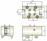 BMT60 Double Face and OD Tool Holder CD1 - Okuma THL-KB2-CD1-6025.4 - Cnc Tool Solutions