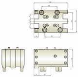 BMT60 Quadruple Face and OD Tool Holder CD2 - Okuma THL-KB2-CD2-6019.05 - Cnc Tool Solutions