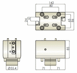 BMT55.4 Double Face and OD Tool Holder CD1 - Okuma THL-KT2-CD1-55.419.05 - Cnc Tool Solutions