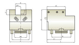 BMT60 Static Face and ID Tool Holder B1 - Mori Seiki THL-MNL-B1-6025.4 - Cnc Tool Solutions