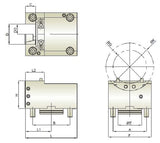 BMT60 Static Single Face and OD Tool Holder C1 - Mori Seiki THL-MNL-C1-6025.4 - Cnc Tool Solutions