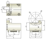 BMT60 Static Single Face and OD Tool Holder C2 - Mori Seiki THL-MNL-C2-6025.4 - Cnc Tool Solutions