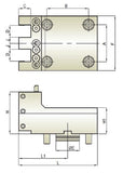 BMT40 Static Double Face and OD Tool Holder C2 - Mori Seiki THL-MNZ-C2-4019.05 - Cnc Tool Solutions