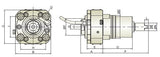 Axial Female Thread Tool Holder BMT55 - Nakamura THM-A11-55N - Cnc Tool Solutions