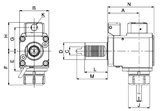 Radial Driven Tool Holder VDI50 DIN 1809 THB-B06.92-50AI - Cnc Tool Solutions